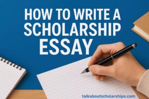 How to write a scholarship essay